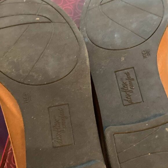 Dexflex comfort, brown loafers with buckle size 9W - Picture 5 of 6